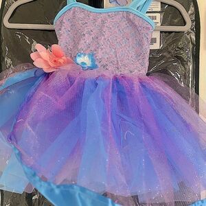 CURTAIN Call Dance Costume in Lavender Mist - NWOT